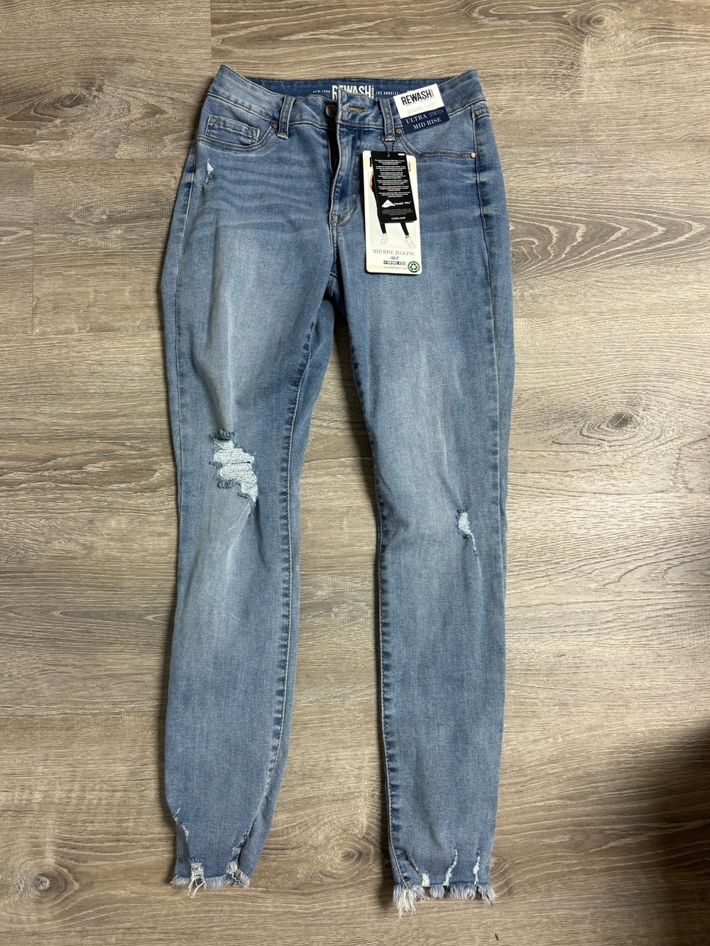 Rewash mid rise jegging blue jeans